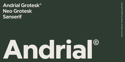 Andrial Font Poster 1