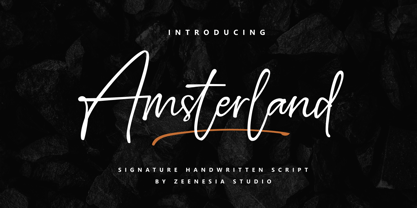 Amsterland Font Poster 1