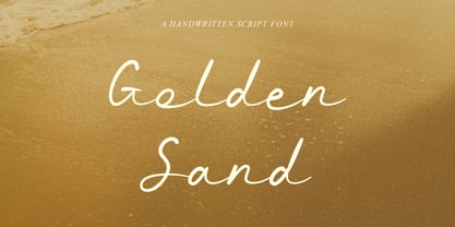 Golden Sand Font Poster 1