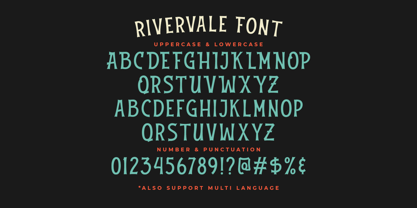 Rivervale Font Poster 8