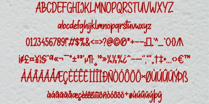 Sweety Strawberry Font Poster 7