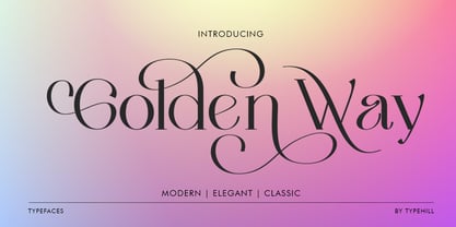 Golden Way Font Poster 1