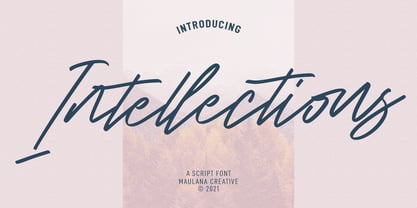 Intellections Font Poster 1