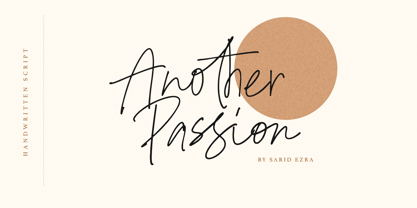 Another Passion Font Poster 1