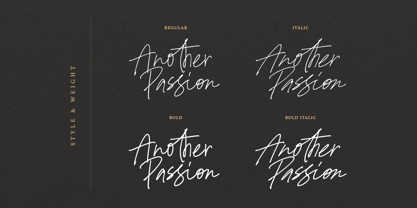 Another Passion Font Poster 10