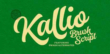 Kallio Brush Font Poster 1