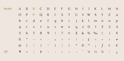 Recline Font Poster 10