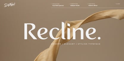 Recline Font Poster 1
