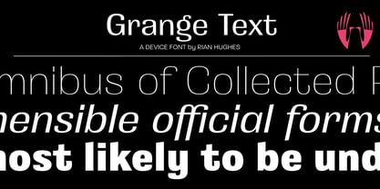 Grange Text Font Poster 1