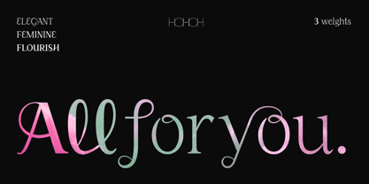 All for you Font Poster 1