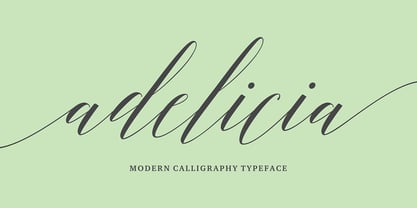 Adelicia Script Font Poster 1