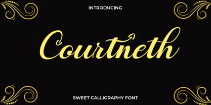 Courtneth Font Poster 1