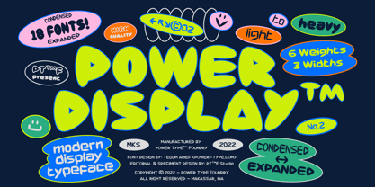Power Display Font Poster 1