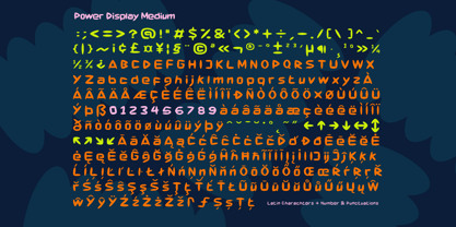 Power Display Font Poster 7