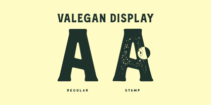 Valegan Font Poster 2
