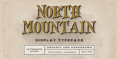 North Mountain Font Poster 1