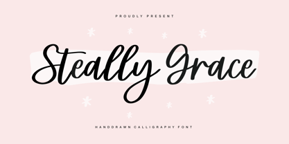 Steally Grace Font Poster 1