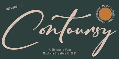 Contoursy Font Poster 1