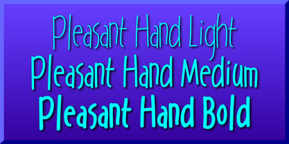 Pleasant Hand Fuente Póster 1
