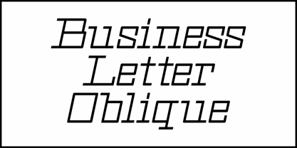 Business Letter JNL Font Poster 4