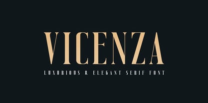Vicenza Font Poster 1