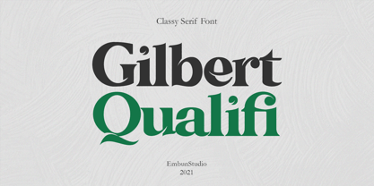 Gilbert Qualifi Font Poster 1