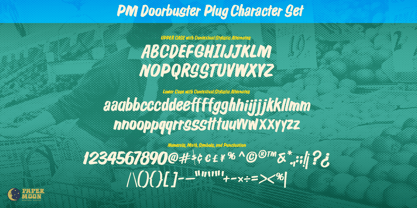 PM Doorbuster Plug Font Poster 2