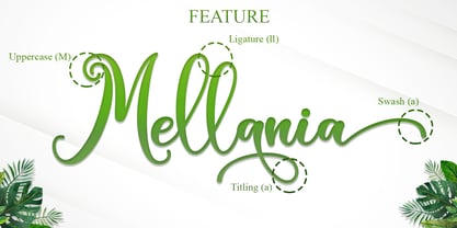 Green Leaves Font Poster 8
