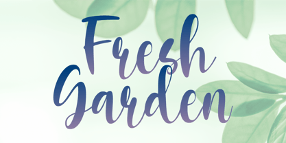 Fresh Garden Font Poster 1