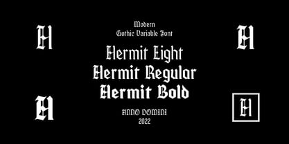 Hermit Font Poster 1