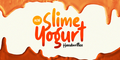 Slime Yogurt Font Poster 1