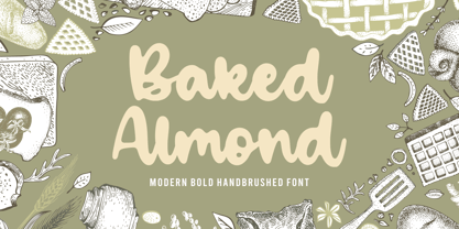 Baked Almond Font Poster 1