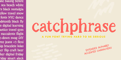 Catchphrase Font Poster 1