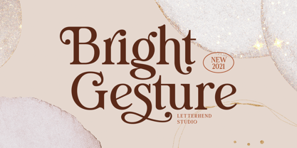 Bright Gesture Font Poster 1