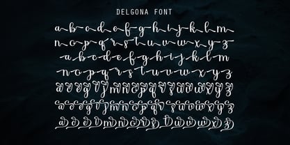 Delgona Font Poster 10