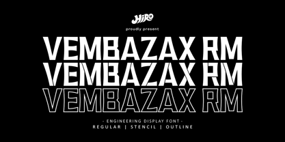 Vembazax Rm Font Poster 1