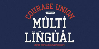 Courage Union Font Poster 10