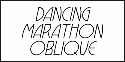 Dancing Marathon JNL Font Poster 4