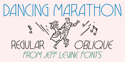 Dancing Marathon JNL Font Poster 1