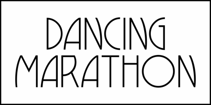 Dancing Marathon JNL Font Poster 2