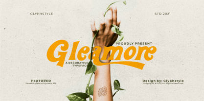 Gleamore Font Poster 11