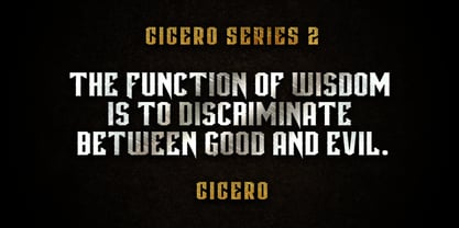 Cicero Series 2 Font Poster 3