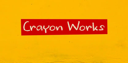 Crayon Works Font Poster 1