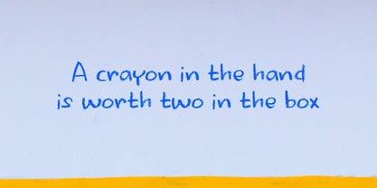 Crayon Works Font Poster 2