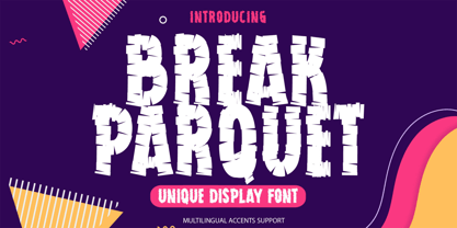 Break Parquet Font Poster 1
