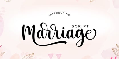 Marriage Script Font Poster 1