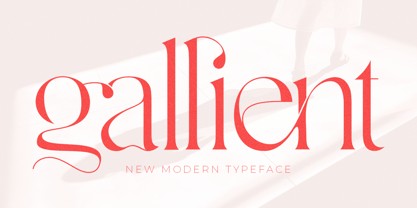 Gallient Font Poster 1