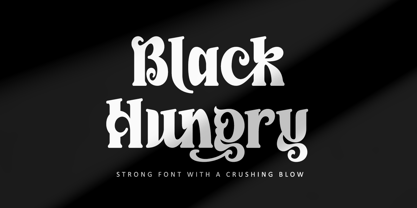 Black Hungry Font Poster 1