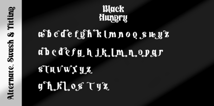 Black Hungry Font Poster 8