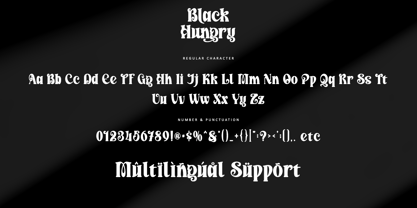 Black Hungry Font Poster 7